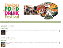 Tablet Screenshot of devizesfoodanddrinkfestival.info
